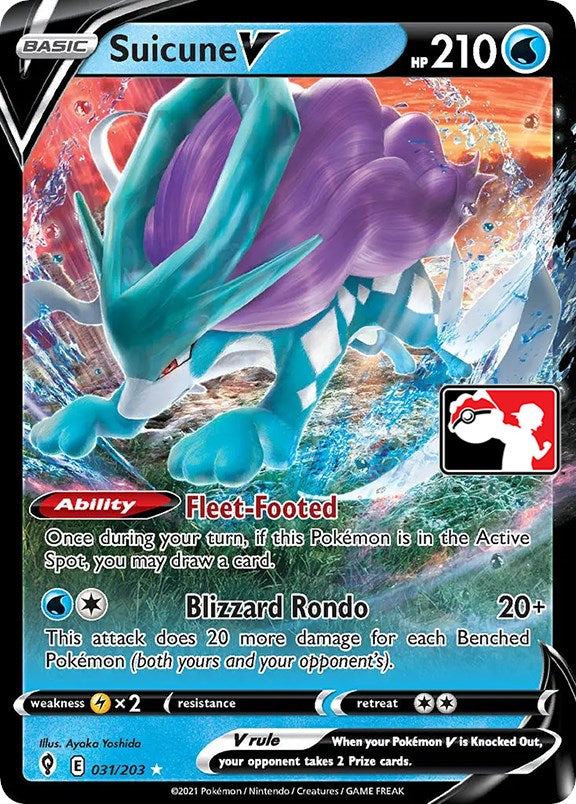 Suicune V (031/203) [Prize Pack Series One] | Devastation Store