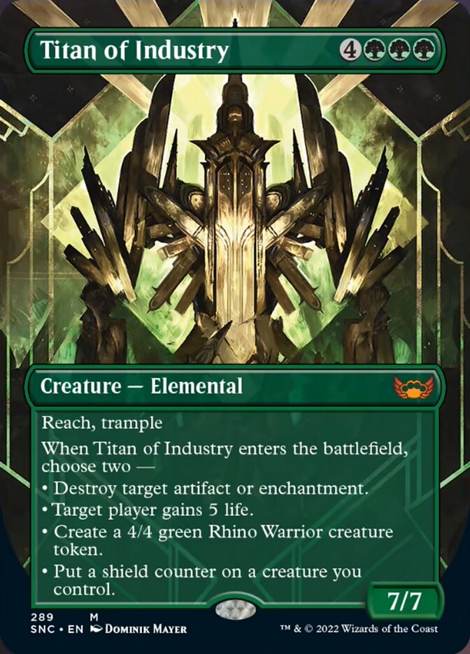 Titan of Industry (Borderless Alternate Art) [Streets of New Capenna] | Devastation Store