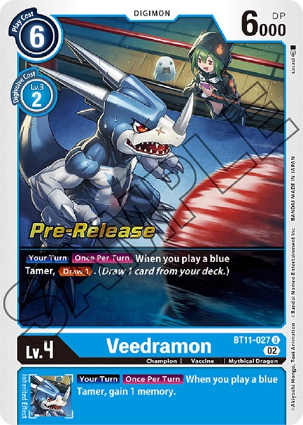 Veedramon [BT11-027] [Dimensional Phase Pre-Release Promos] | Devastation Store