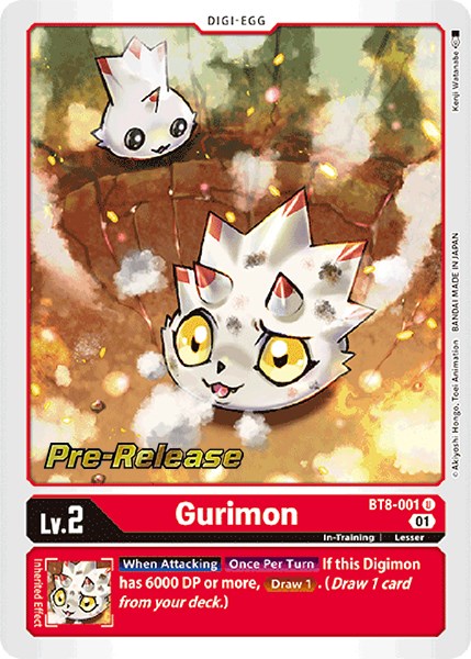 Gurimon [BT8-001] [New Awakening Pre-Release Cards] | Devastation Store