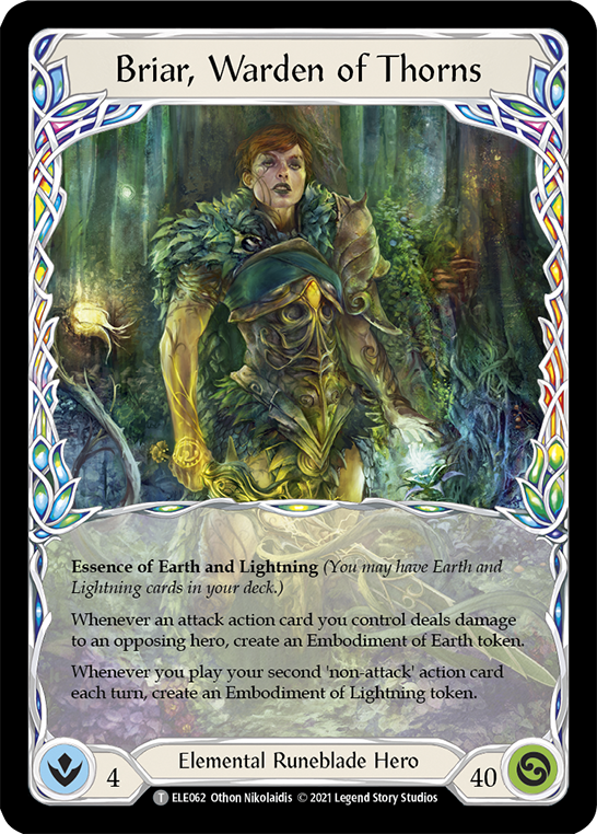 Briar, Warden of Thorns // Titan's Fist [ELE062 // ELE202] (Tales of Aria)  1st Edition Normal | Devastation Store