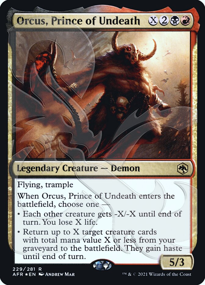 Orcus, Prince of Undeath (Ampersand Promo) [Dungeons & Dragons: Adventures in the Forgotten Realms Promos] | Devastation Store