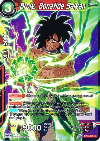 Broly, Bonafide Saiyan [BT11-017] | Devastation Store