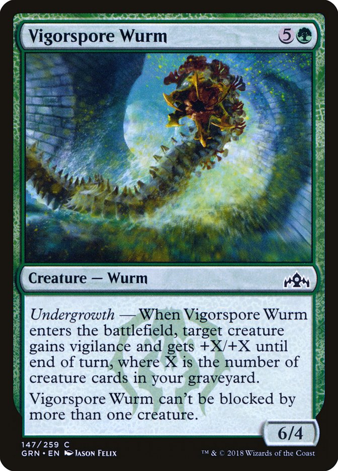 Vigorspore Wurm [Guilds of Ravnica] | Devastation Store