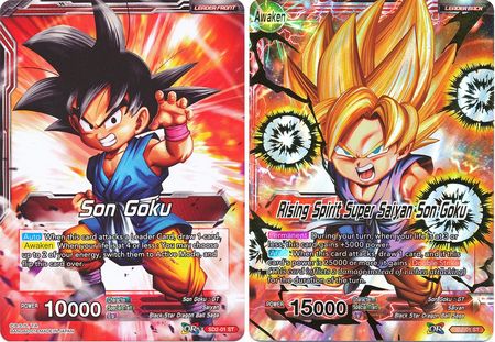 Son Goku // Rising Spirit Super Saiyan Son Goku (Starter Deck - The Extreme Evolution) (SD2-01) [Cross Worlds] | Devastation Store
