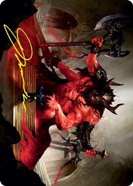 Awaken the Blood Avatar Art Card (Gold-Stamped Signature) [Strixhaven: School of Mages Art Series] | Devastation Store