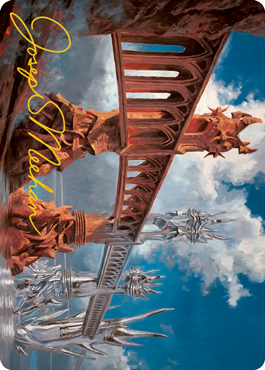 Silverbluff Bridge Art Card (Gold-Stamped Signature) [Modern Horizons 2 Art Series] | Devastation Store