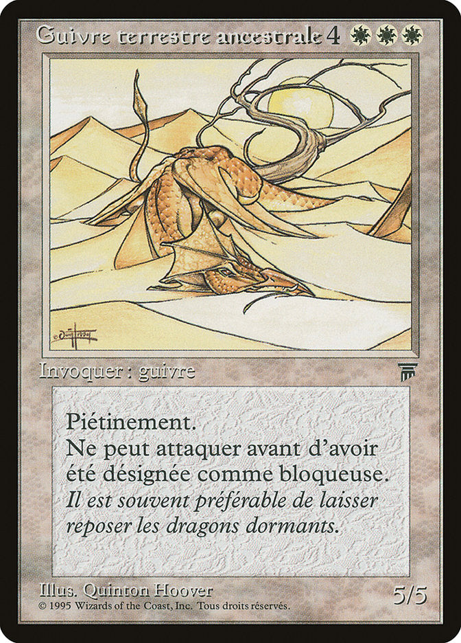 Elder Land Wurm (French) - "Guivre terrestre ancestorale" [Renaissance] | Devastation Store