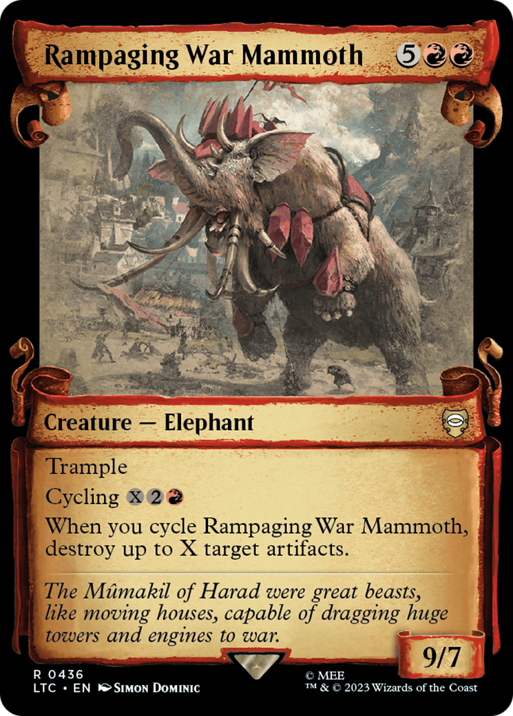 Rampaging War Mammoth [The Lord of the Rings: Tales of Middle-Earth Commander Showcase Scrolls] | Devastation Store