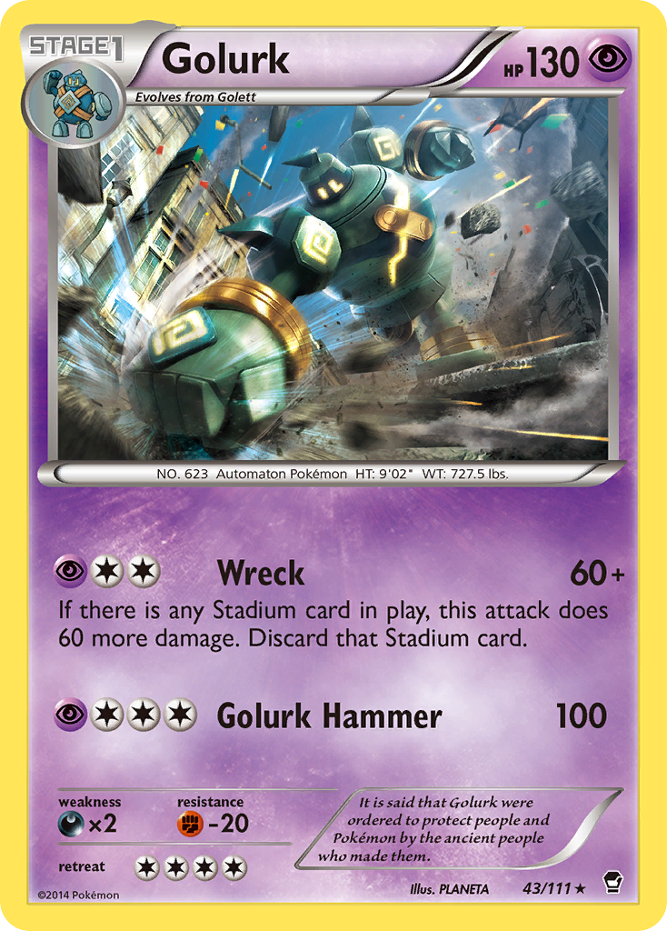 Golurk (43/111) [XY: Furious Fists] | Devastation Store