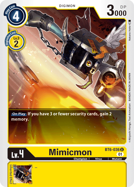 Mimicmon [BT6-036] [Double Diamond] | Devastation Store