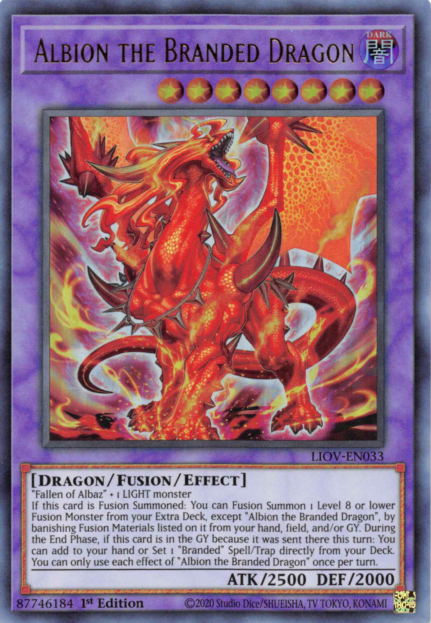 Albion the Branded Dragon [LIOV-EN033] Ultra Rare | Devastation Store