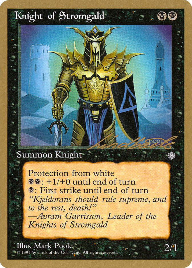 Knight of Stromgald (Leon Lindback) [Pro Tour Collector Set] | Devastation Store