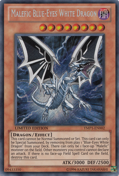 Malefic Blue-Eyes White Dragon [YMP1-EN002] Secret Rare | Devastation Store