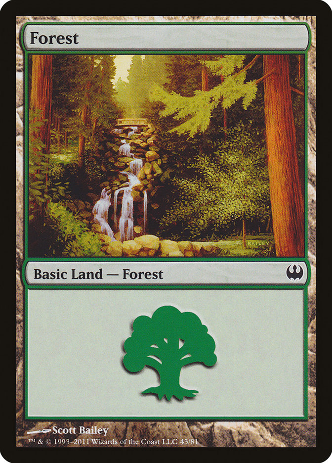 Forest (43) [Duel Decks: Knights vs. Dragons] - Devastation Store | Devastation Store