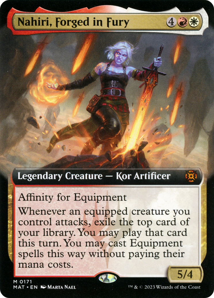 Nahiri, Forged in Fury (Extended Art) [March of the Machine: The Aftermath] | Devastation Store