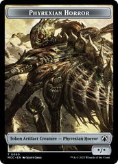 Phyrexian Golem // Phyrexian Horror Double-Sided Token [March of the Machine Commander Tokens] | Devastation Store