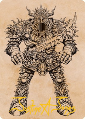Iron Golem (Showcase) Art Card (Gold-Stamped Signature) [Dungeons & Dragons: Adventures in the Forgotten Realms Art Series] | Devastation Store