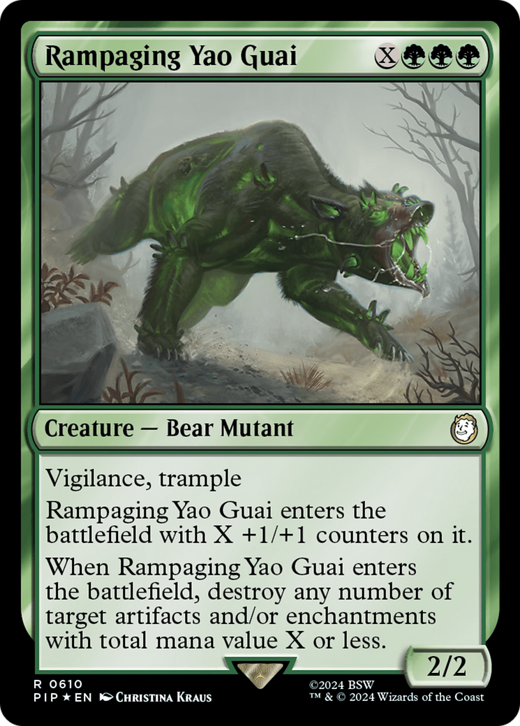 Rampaging Yao Guai (Surge Foil) [Fallout] | Devastation Store