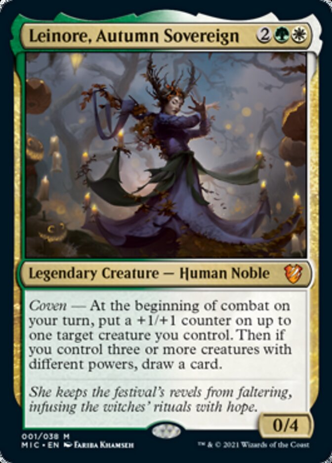 Leinore, Autumn Sovereign (Display Commander) [Innistrad: Midnight Hunt Commander] | Devastation Store