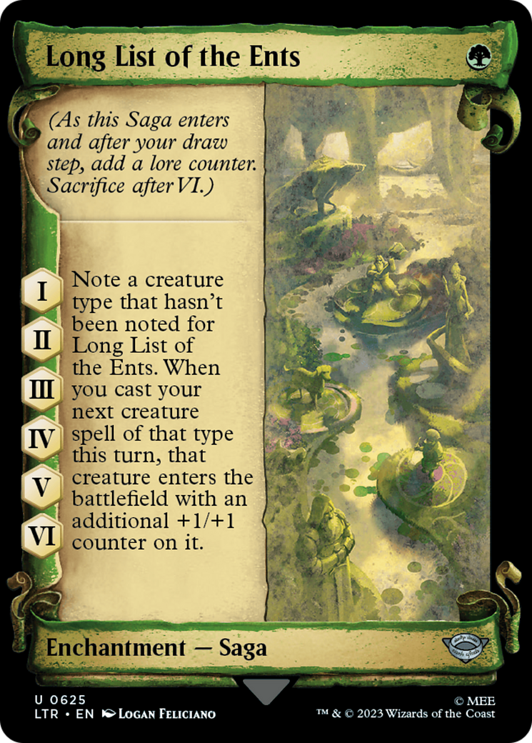 Long List of the Ents [The Lord of the Rings: Tales of Middle-Earth Showcase Scrolls] | Devastation Store