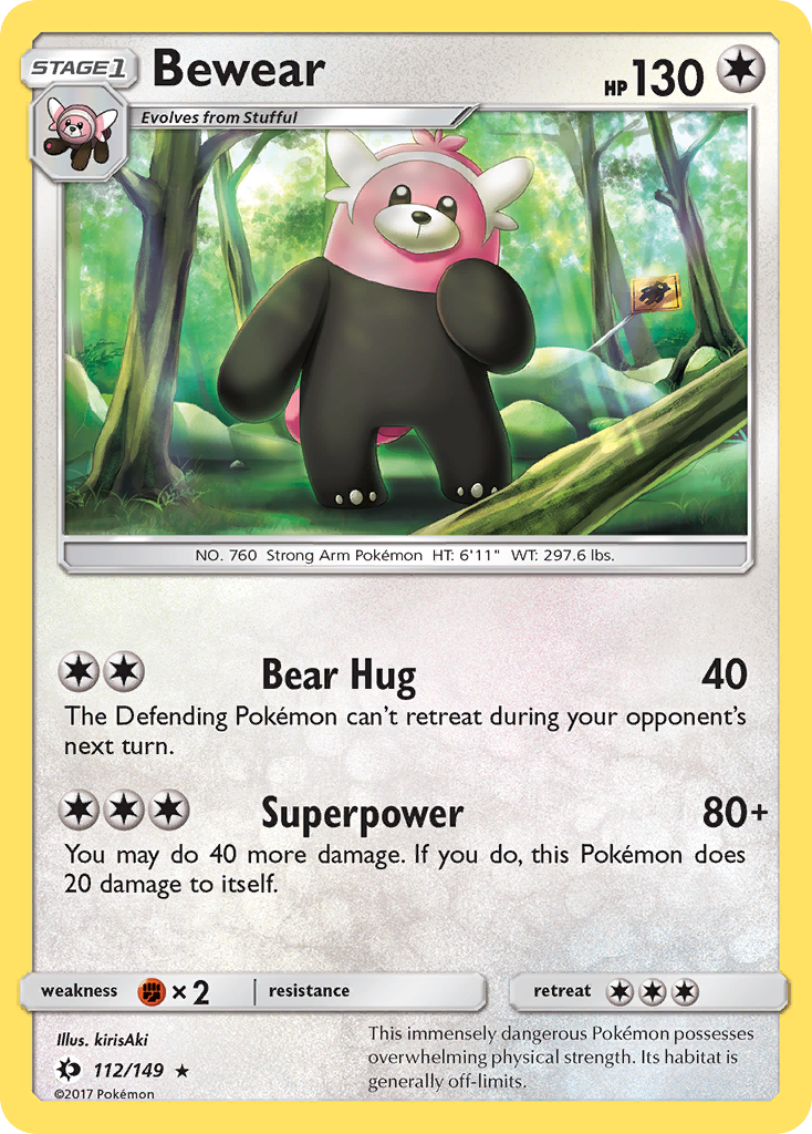 Bewear (112/149) [Sun & Moon: Base Set] | Devastation Store