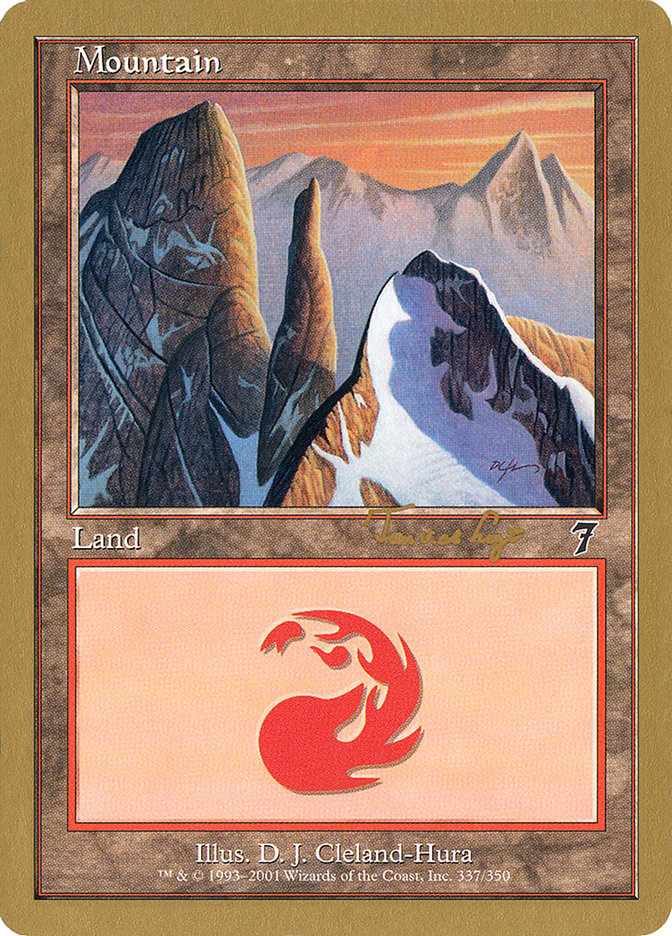 Mountain (337) (Tom van de Logt) [World Championship Decks 2001] | Devastation Store