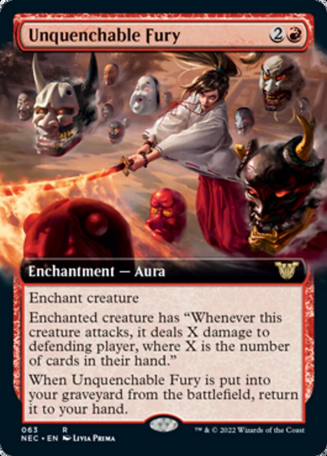 Unquenchable Fury (Extended) [Kamigawa: Neon Dynasty Commander] | Devastation Store