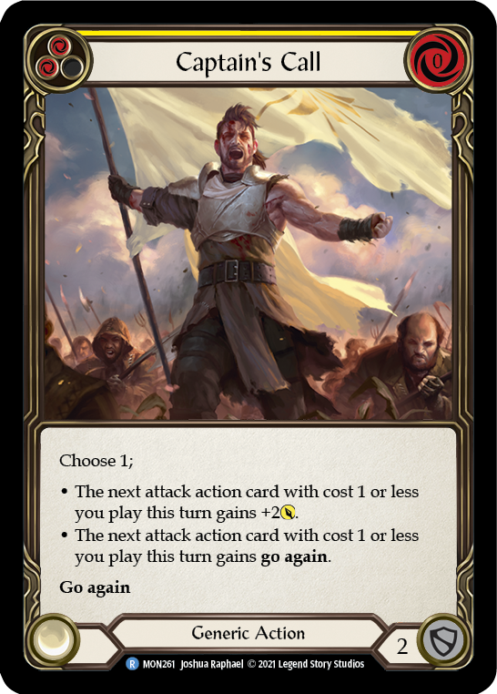 Captain's Call (Yellow) [MON261] 1st Edition Normal - Devastation Store | Devastation Store