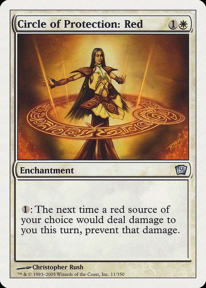 Circle of Protection: Red [Ninth Edition] | Devastation Store