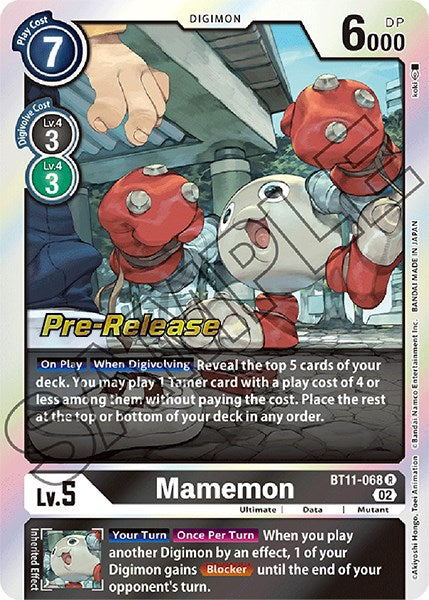 Mamemon [BT11-068] [Dimensional Phase Pre-Release Promos] | Devastation Store
