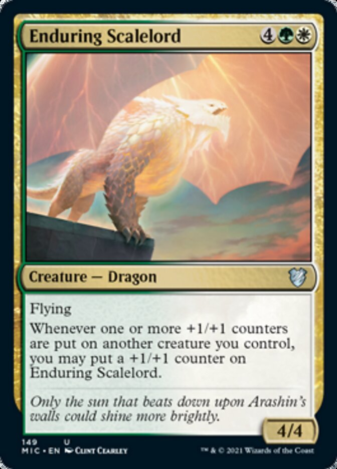 Enduring Scalelord [Innistrad: Midnight Hunt Commander] | Devastation Store