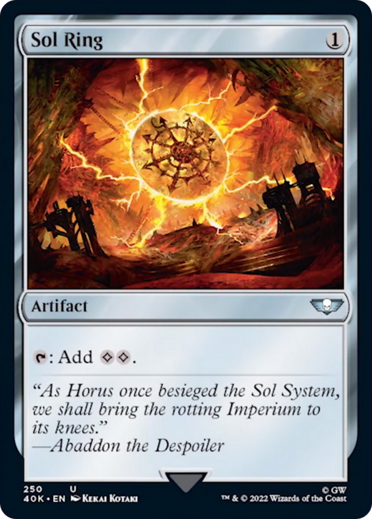 Sol Ring (250) (Surge Foil) [Universes Beyond: Warhammer 40,000] | Devastation Store