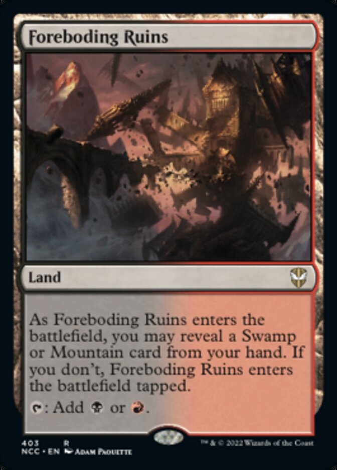 Foreboding Ruins [Streets of New Capenna Commander] | Devastation Store