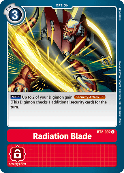 Radiation Blade [BT2-092] [Release Special Booster Ver.1.0] | Devastation Store