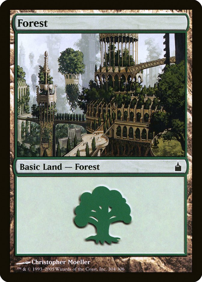 Forest (304) [Ravnica: City of Guilds] - Devastation Store | Devastation Store