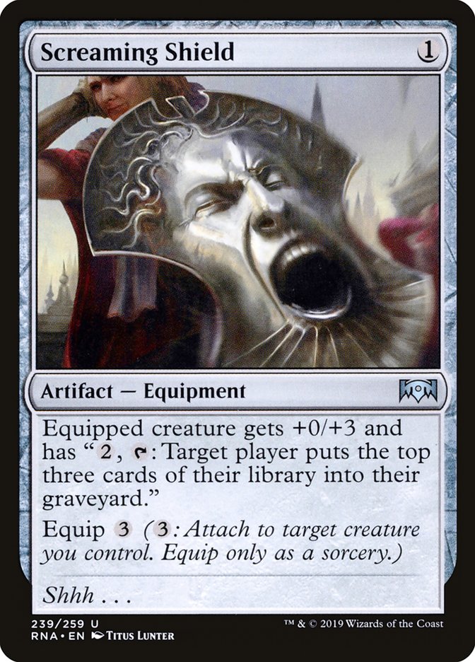 Screaming Shield [Ravnica Allegiance] | Devastation Store