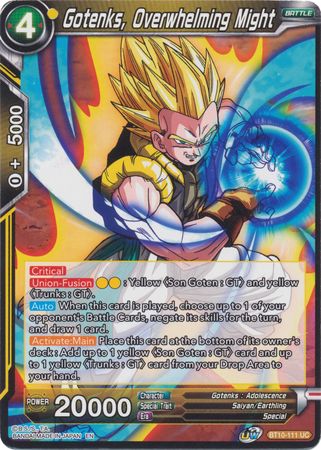 Gotenks, Overwhelming Might [BT10-111] | Devastation Store