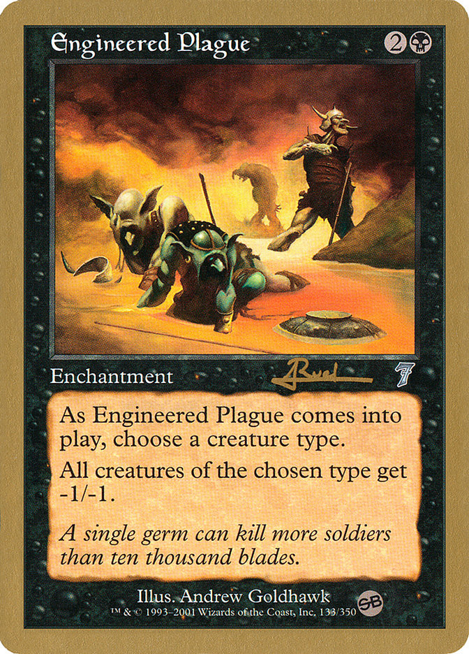 Engineered Plague (Antoine Ruel) (SB) [World Championship Decks 2001] | Devastation Store