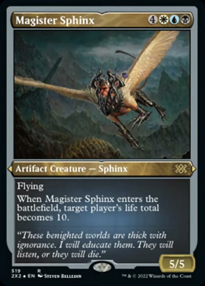 Magister Sphinx (Foil Etched) [Double Masters 2022] | Devastation Store