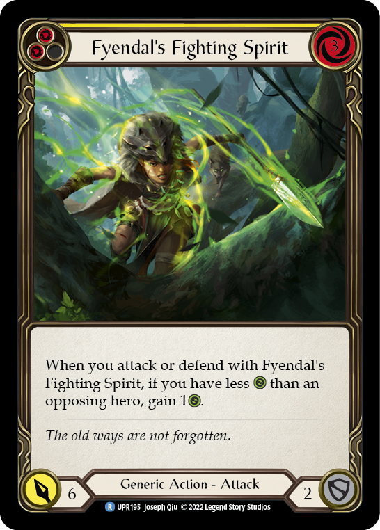 Fyendal's Fighting Spirit (Yellow) [UPR195] (Uprising) | Devastation Store