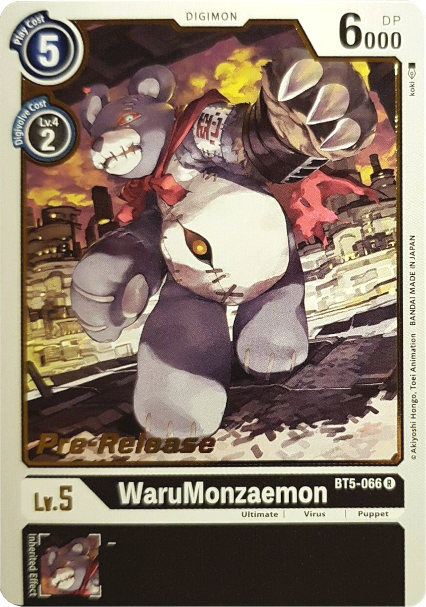 WaruMonzaemon [BT5-066] [Battle of Omni Pre-Release Promos] | Devastation Store