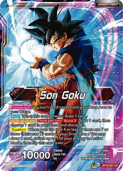 Son Goku // Son Goku, Supreme Warrior [BT16-001] | Devastation Store