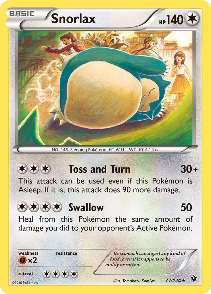 Snorlax (77/124) [XY: Fates Collide] | Devastation Store