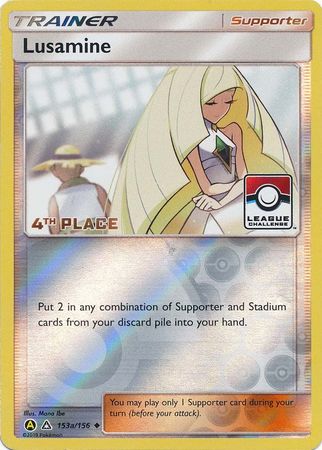 Lusamine (153a/156) (League Challenge Alt Art 4th Place) [Sun & Moon: Ultra Prism] | Devastation Store