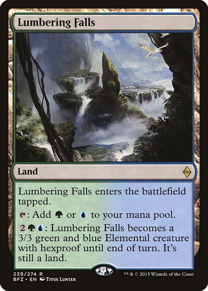 Lumbering Falls [Battle for Zendikar] | Devastation Store