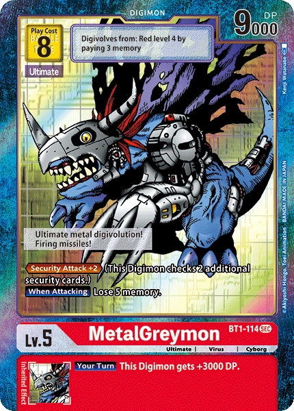 MetalGreymon [BT1-114] (Alternate Art) [Release Special Booster Ver.1.0] | Devastation Store