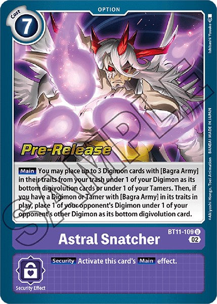 Astral Snatcher [BT11-109] [Dimensional Phase Pre-Release Promos] | Devastation Store