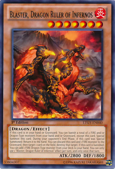 Blaster, Dragon Ruler of Infernos [LTGY-EN040] Rare | Devastation Store
