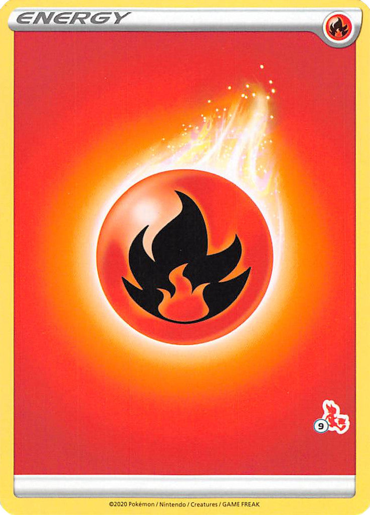 Fire Energy (Cinderace Stamp #9) [Battle Academy 2022] | Devastation Store